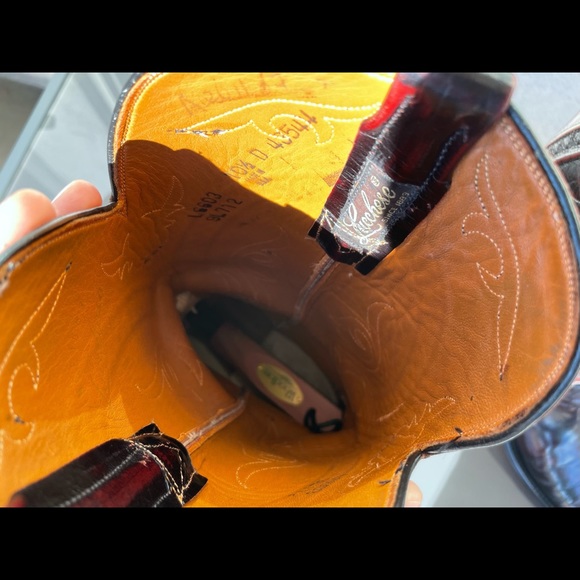 [SOLD] Lucchese Cowboy Boots (Size: 10.5D) (Color: Black Cherry/Oxblood) - Picture 7 of 11